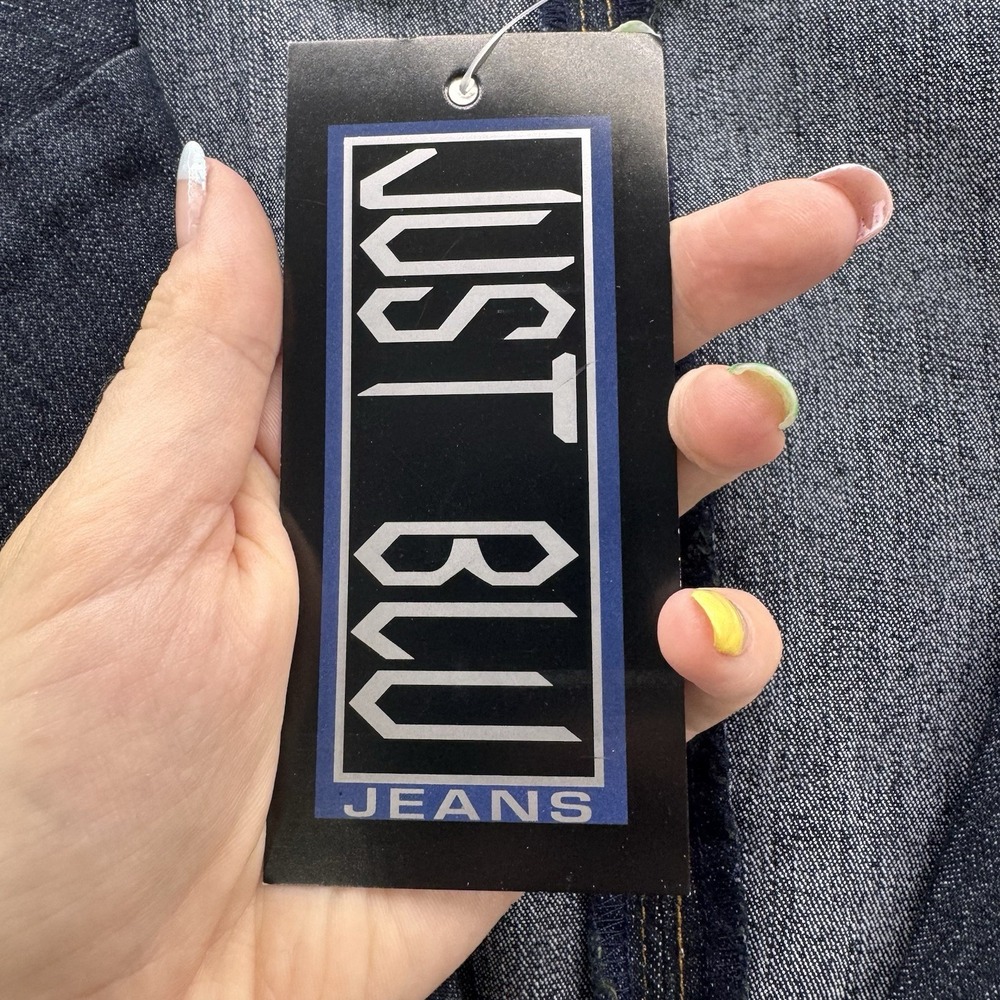 Just Blu Jeans Denim Jean Blazer Jacket Embellishment 26W NWT - Picture 8 of 12